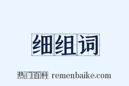 细组词是什么意思的图片